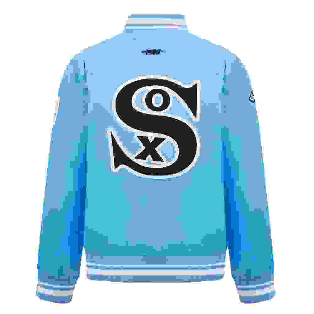 Pro Standard MLB Chicago White Sox Retro Classic Big Boys' Blue Rib Satin Jacket